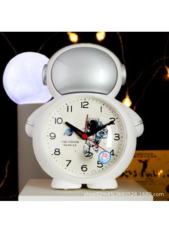 Fashionable Astronaut Wake-Up Alarm Clock 19137 silver looks good with a smile (and more)