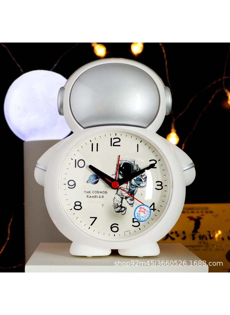 Generic - Fashionable Astronaut Wake-Up Alarm Clock 19137 silver looks good with a smile (and more) - Image 1