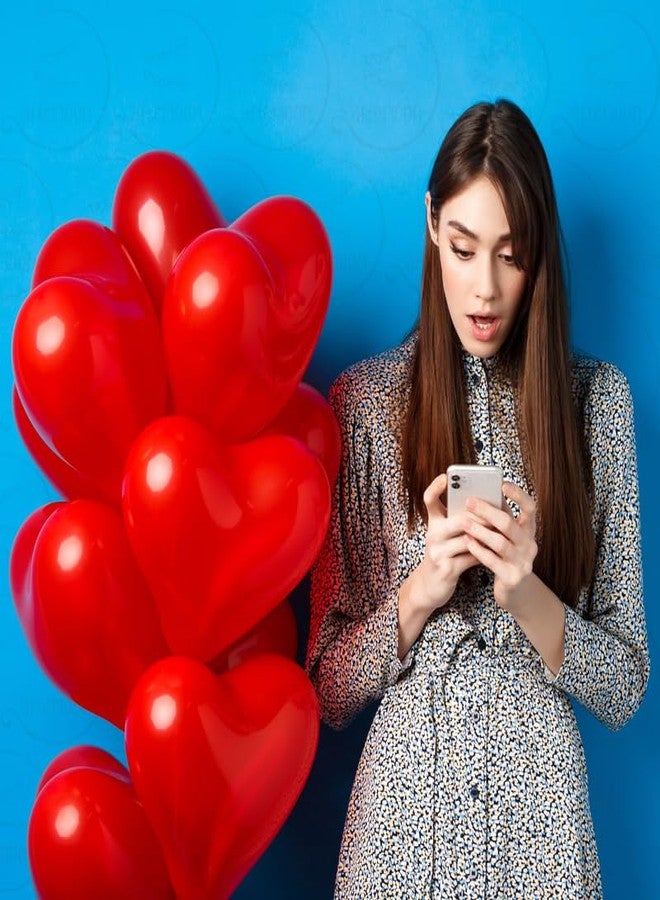 Balloon Red AFTERLOON® Biodegradable Balloons 24 pcs Onyx Black 12 Inch Heart Shaped, Thickened Extra Strong Natural Latex Helium Float, Proposal Marriage Love Baby Shower Gender Reveal Wedding Bridal - Image 4