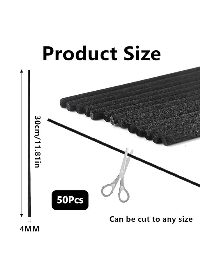 إيروريكس أعواد موزع الروائح، أعواد إعادة تعبئة موزع الروائح للزيوت الموزعة للزيوت العطرية، عبوة إعادة تعبئة الروائح، عطور السبا، عبوة من 50 قطعة - Image 2