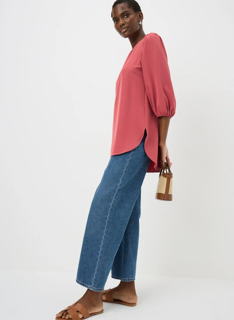 Matalan Pink Scoop Hem Blouse