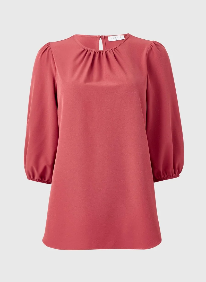 Matalan Pink Scoop Hem Blouse