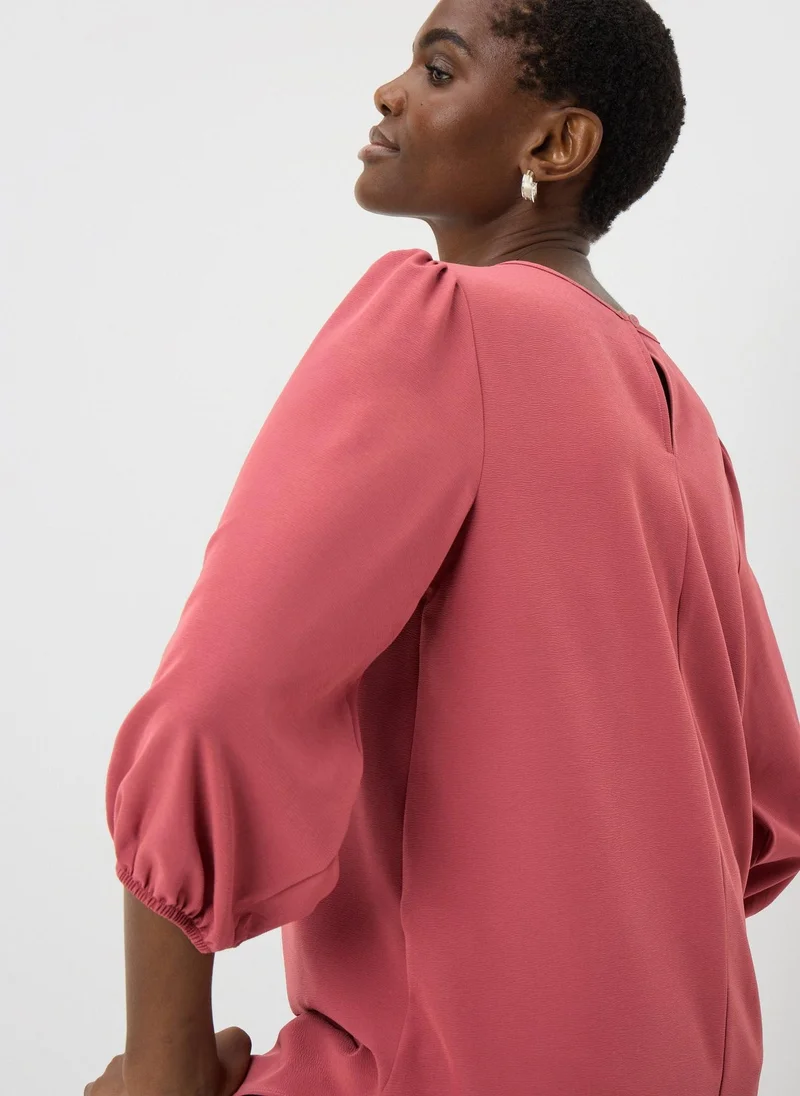 Matalan Pink Scoop Hem Blouse
