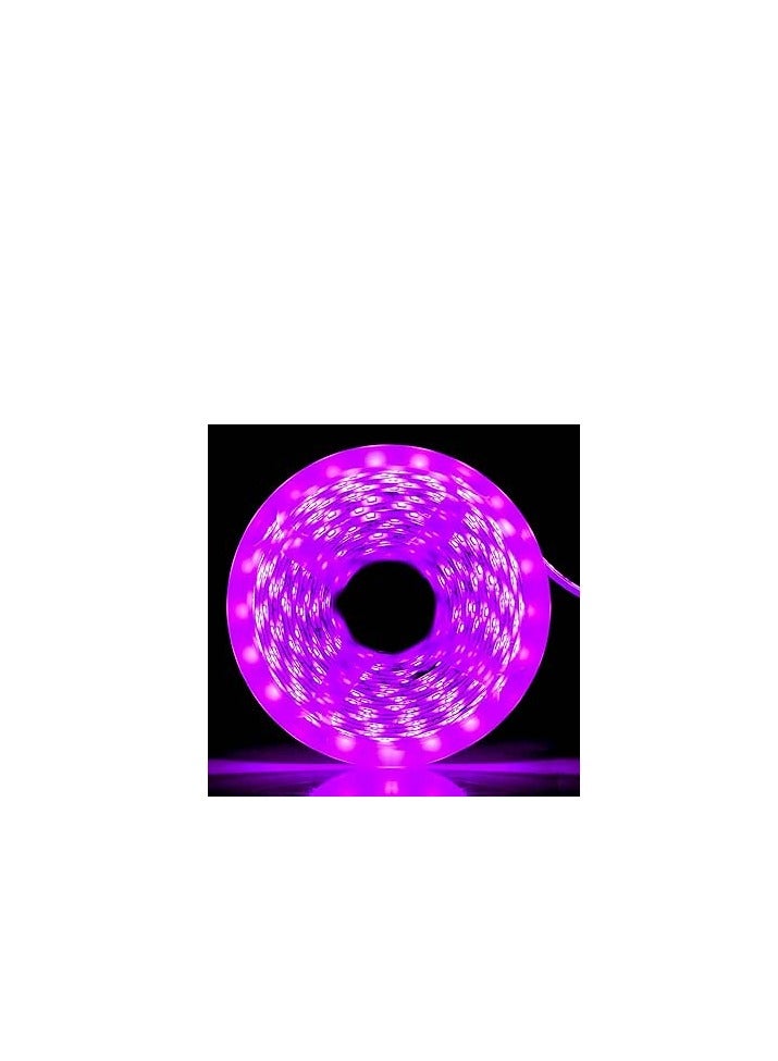 Meridian 5M  LED Grow Lights Full Spectrum 300 LEDs 5050 Chips for Hydroponic Plants Grow Greenhouse Without adapter IP65 Waterproof 1 Pink - Image 1