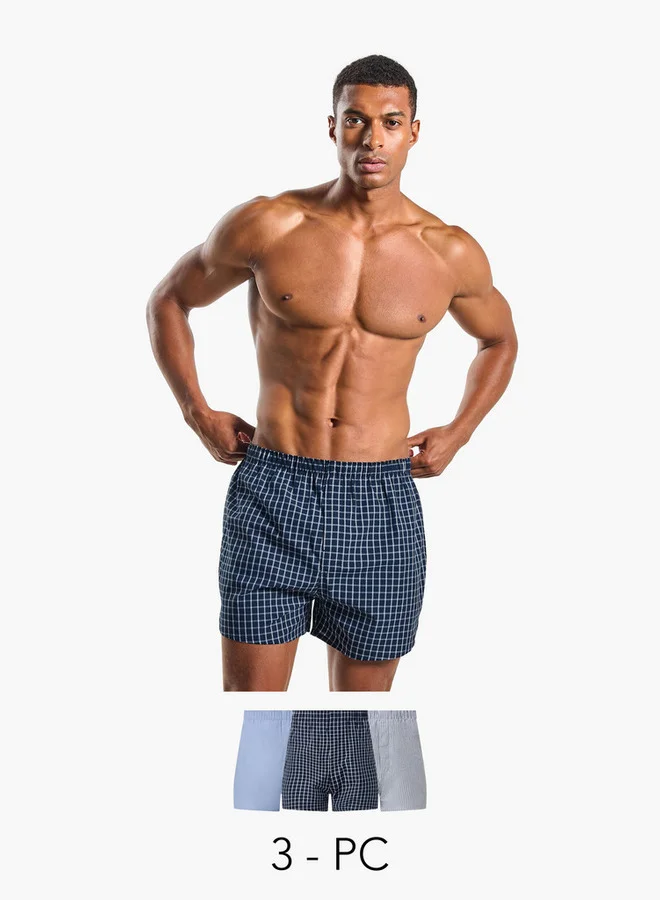 سبلاش فيڤ Set of 3 - Boxer Briefs with Elasticated Waistband and Antibacterial Protection