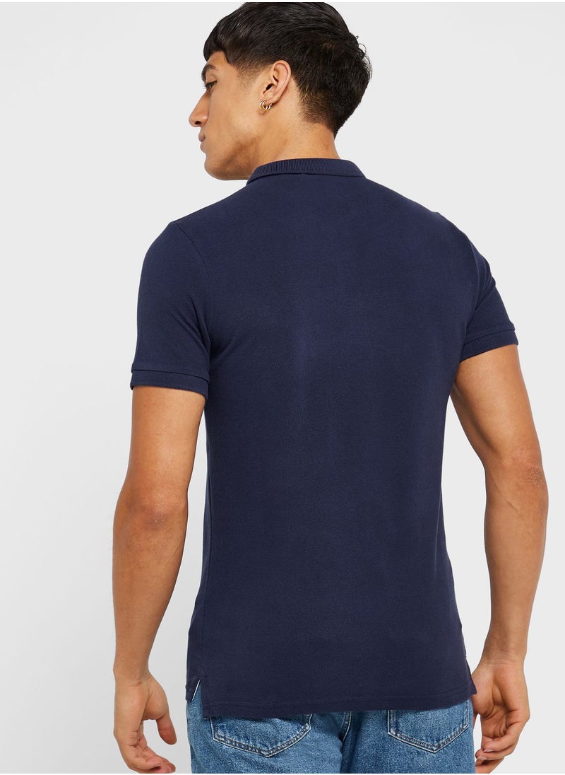 Superdry - Classic Pique Polo - Image 1