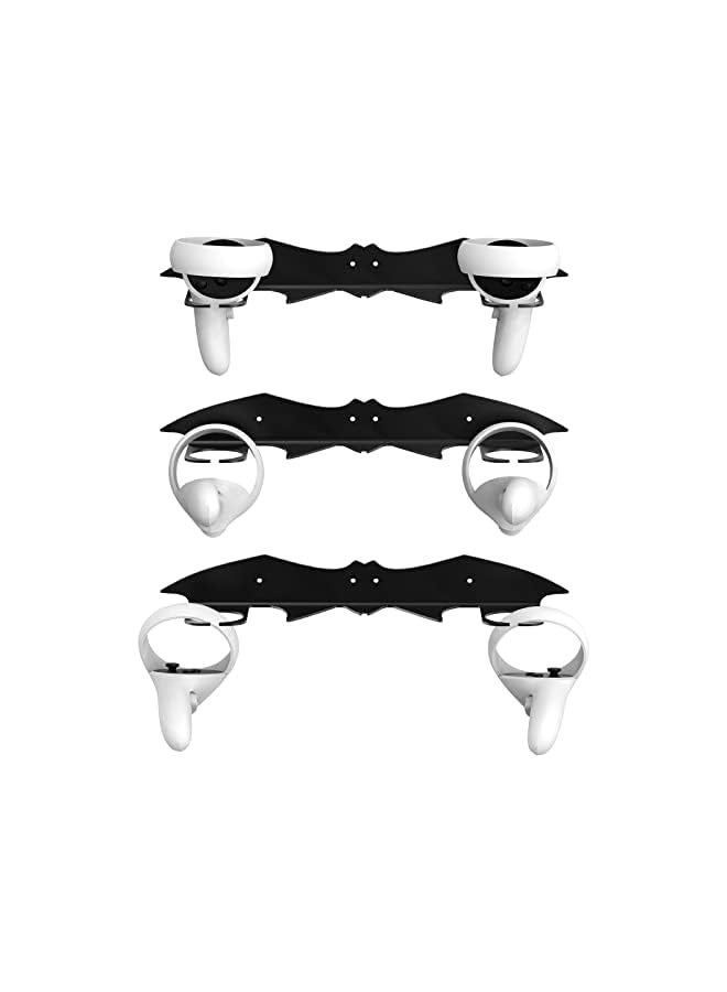 بروماس حامل حائط الواقع الافتراضي متوافق مع Meta Quest 3، Quest Pro، Quest 2، Rift S، Valve Index، HTC Vive، HP Reverb G2، حامل خطاف تخزين ملحقات الألعاب (أسود) - Image 2