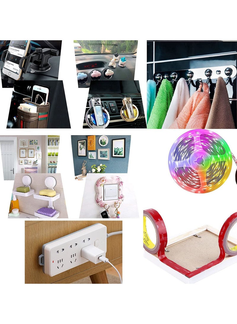 Double Sided Tape 3cm*3meter, Mounting Tape Heavy Duty, Removeable PE Foam Tape Strips, Strong Adhesive Tape Waterproof Free Damage for Paint Wall Picture Hanging Poster