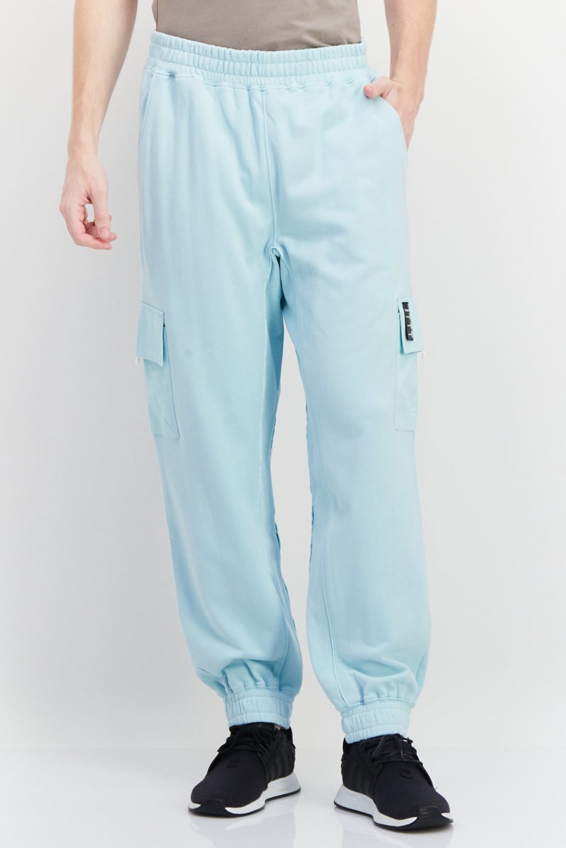 TRIBE OF 6 Men Sportswear Fit Training Sweatpants, Light Blue - Image 1