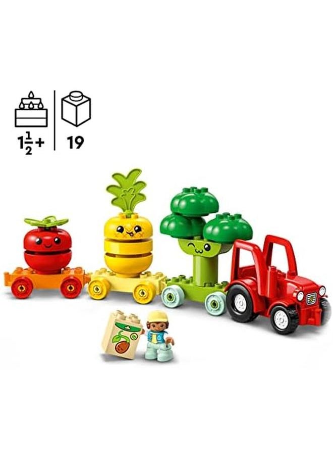 LEGO - Duplo My First Fruit And Vegetable Tractor 10982 Building Toy Set 19 Pieces - Image 1