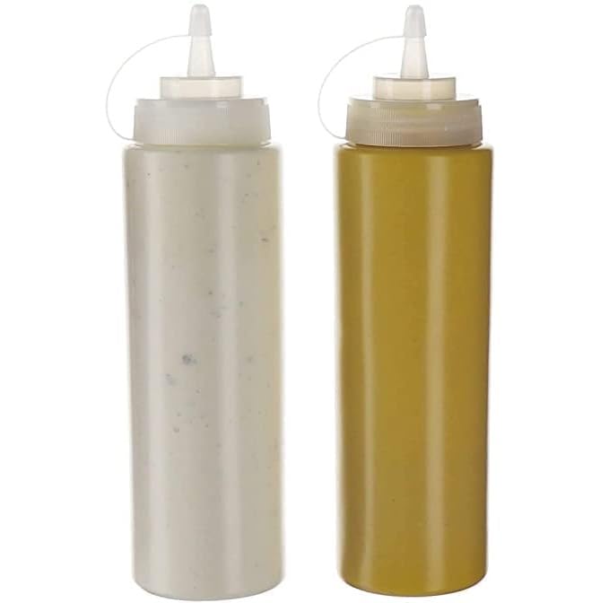 PUTHAK Food grade, bpa free, non toxic, plastic Tasty ketchup Sauce bottle/Squeeze Bottle For Ketchup, iceing, cream, chutney, sauses oil etc (1000 ML) - Image 1
