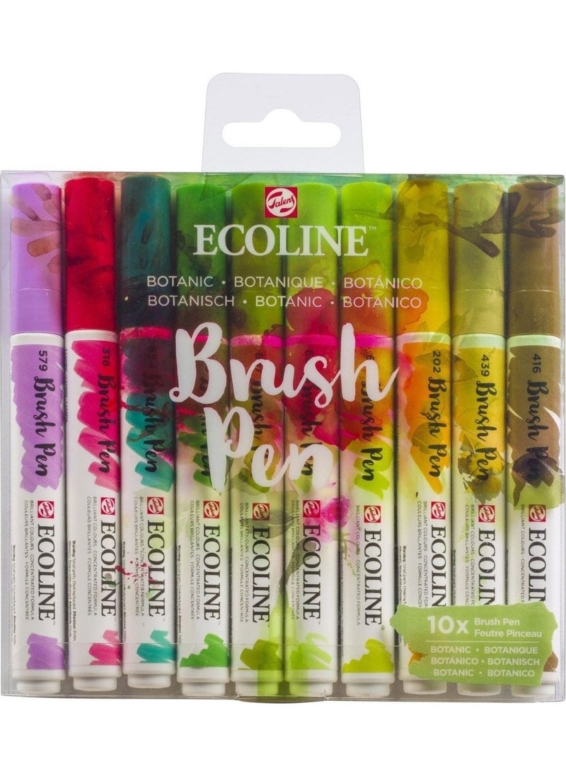 Talens - Ecoline Brush Pen 10LU Botanical Colors - Image 1