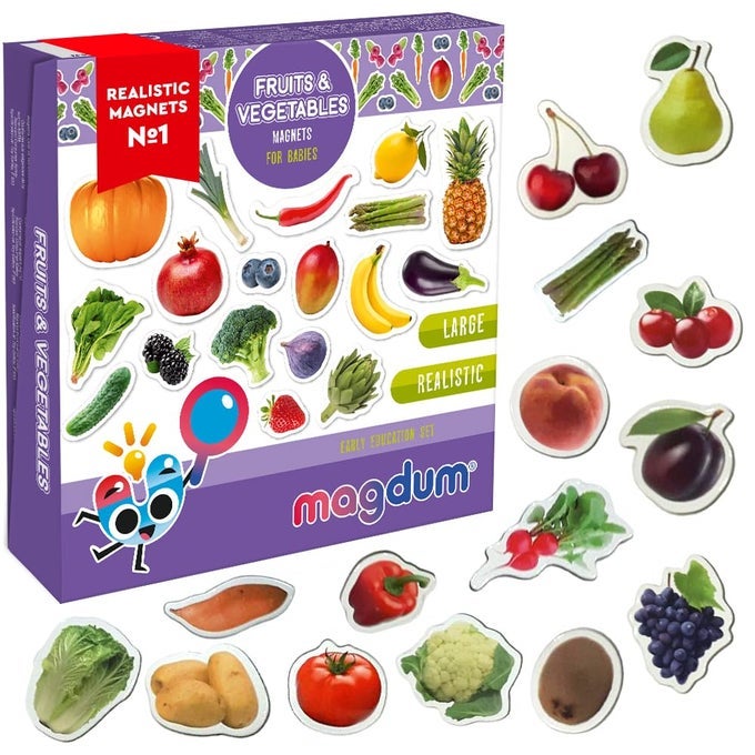 PHOTO FRUITSBERRIESVEGETABLES50 MAGNETS FOR KITCHEN REAL LARGE FRIDGE MAGNETS FOR TODDLERS MAGNETIC EDUCATIONAL TOYS BABY 3 YEAR OLD BABY LEARNING MAGNETS FOR KIDS KID MAGNETS