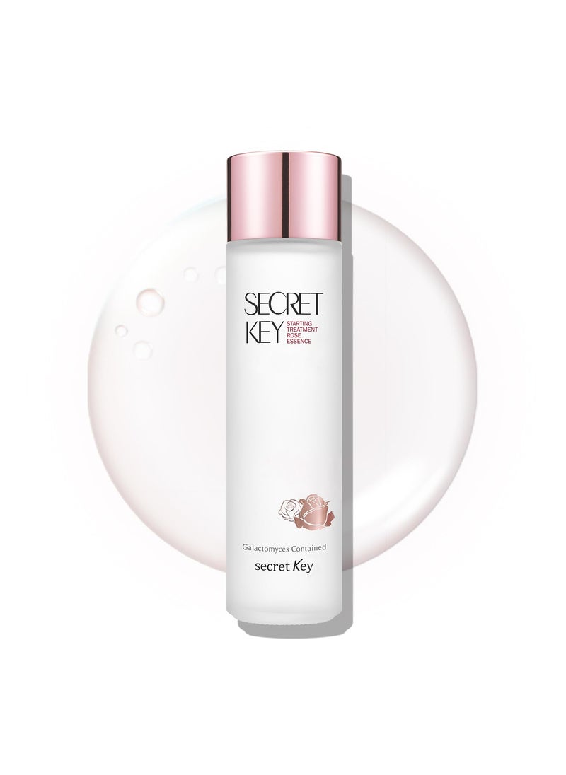 Secret Key SECRETKEY Starting Treatment Essence Rose Edition, Nourishment & Hydration, Skin Soothing, Skin-texture Care, 94% of Galactomyces and Rose Water Synergy 5.07 fl. Oz. / 150ml, For Sensitive Skin 