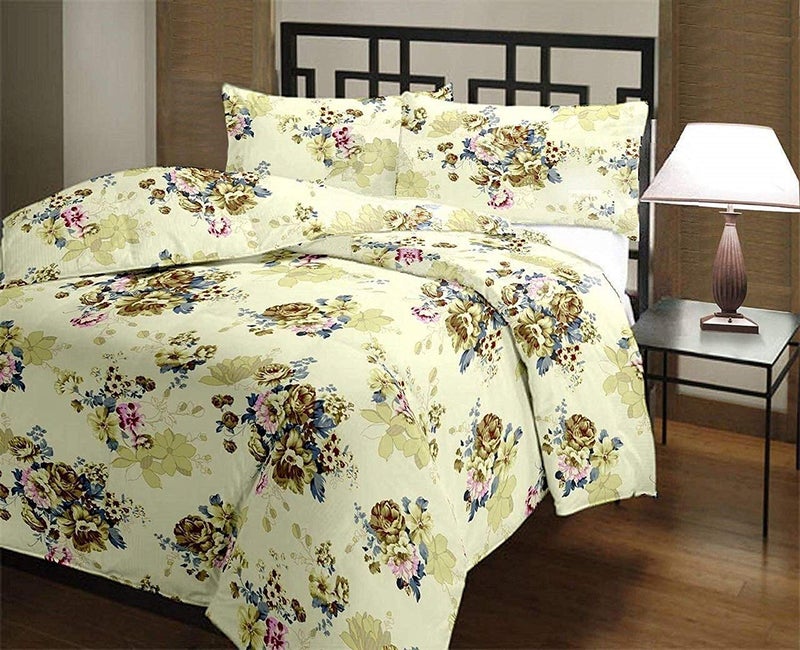 ShopingTrade Floral Printed Double Bed Microfiber/Polycotton AC Dohar (Multicolour 14) - Image 1