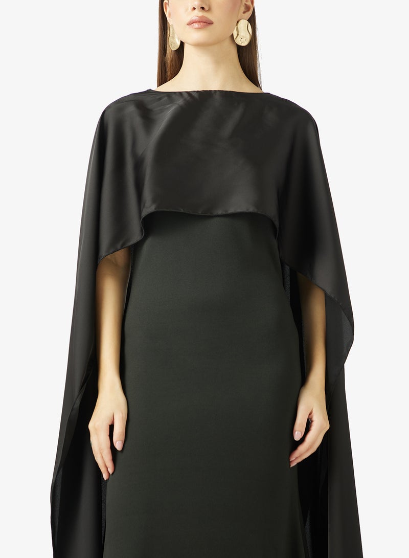 ELLA Shift Dress With Cape Sleeves - Image 3