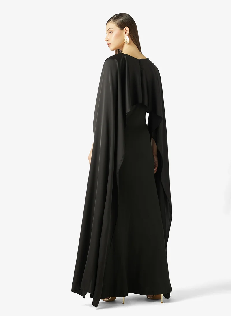 ELLA Shift Dress With Cape Sleeves