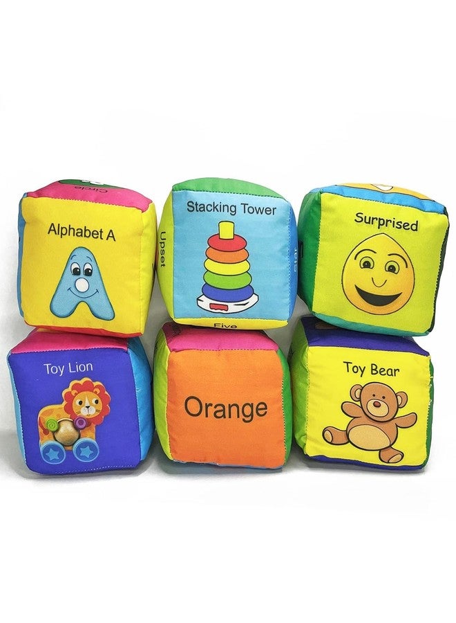 Kafron Plush Soft Toy Dice Cubes – Set of 6 | Multicolor Stuffed Dice for Kids & Adults | 3 x 3 Inch | Fun Learning, Indoor Games & Party Decoration - Image 4