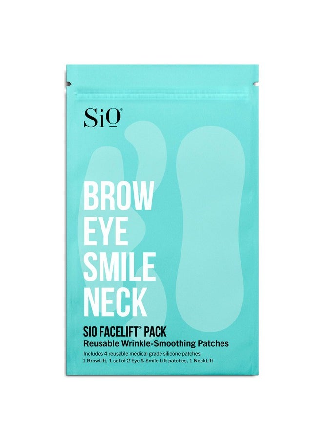 Sio Beauty Facelift Antiwrinkle Patches For Neck Forehead Eye & Smile Overnight Smoothing Silicone Patches For Fine Lines And Wrinkles  - Image 1