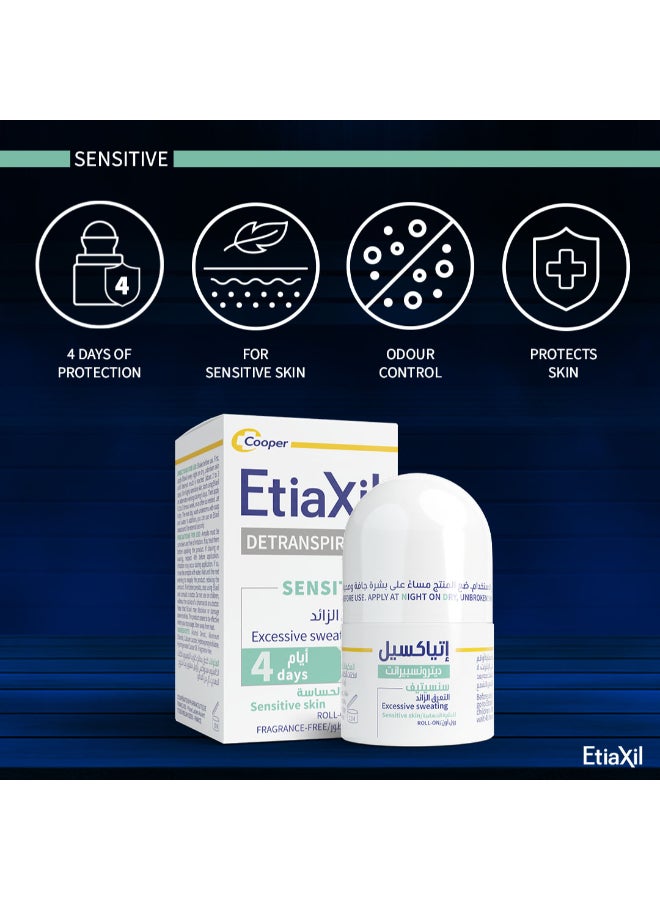 Etiaxil DETRANSPIRANT ANTIPERSPIRANT DEO UNDERARMS 4 DAYS ROLL ON 15ML - Image 4