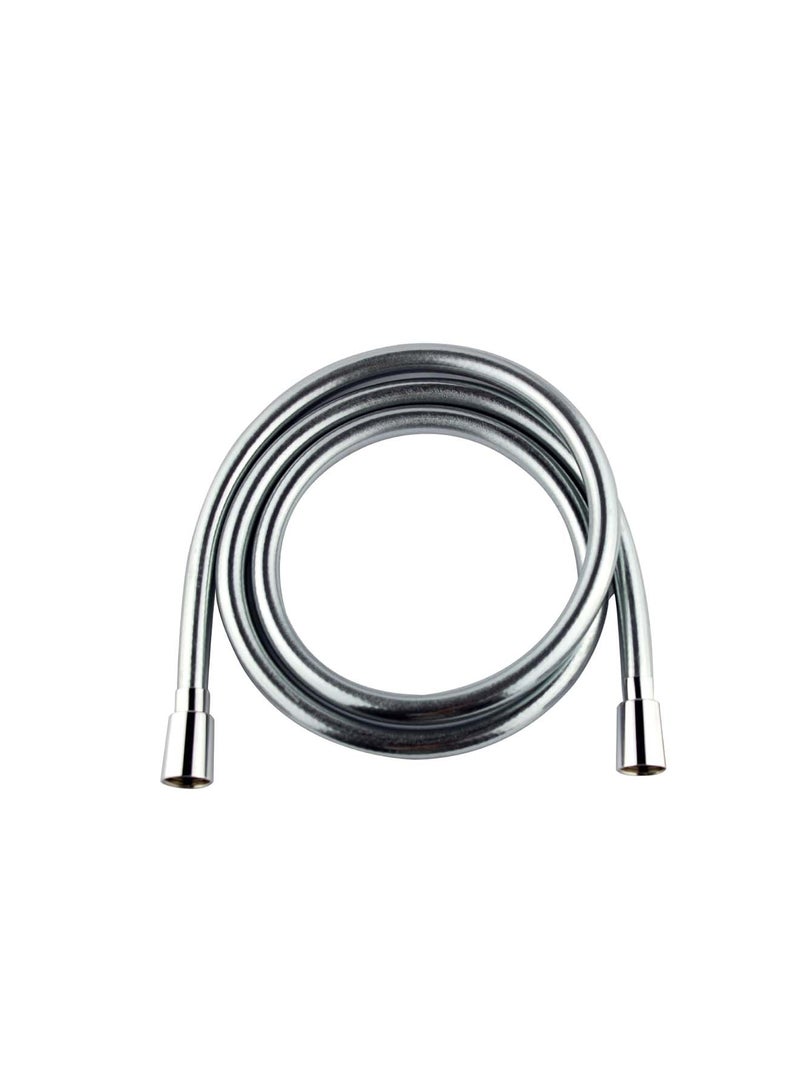 Bold Flexible Shattaf & Shower Hose PVC 1.2m – Chrome-Plated Anti-Twist Design – Durable Brass Connections – Scratch Resistant – 360° Rotation – Silver - Image 1