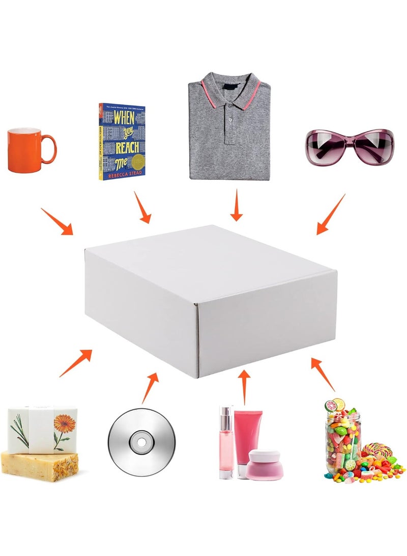 Corrugated Cardboard Shipping Boxes – White Mailer Boxes for Packing & Shipping, Set of 20 Small Parcel Boxes, Sturdy Corrugated Mailers for Packaging, Moving, Storage, Shipping Supplies & E-Commerce Delivery - Image 5