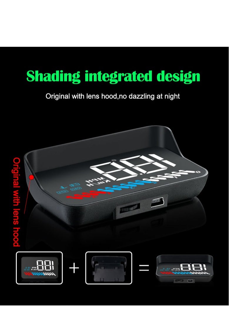 GULFLINK GULFLINK Head Up Display(HUD) Vehicle Speed Meter M7  - Image 4