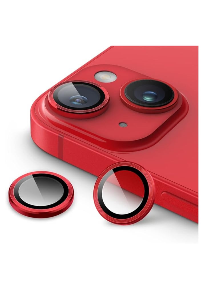 DIGI CORE iPhone Full Coverage Set iPhone 14 Screen Protector 3 Pack 6.1 Inch 2.5D Curved Edges With iPhone 14 Camera Lens And Anti-Scratch iPhone Back PVC Clear Sheet (iPhone 14,Red) - Image 5