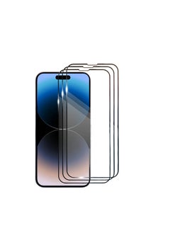 DIGI CORE iPhone Full Coverage Set iPhone 14 Screen Protector 3 Pack 6.1 Inch 2.5D Curved Edges With iPhone 14 Camera Lens And Anti-Scratch iPhone Back PVC Clear Sheet (iPhone 14,Red)  - Image 3