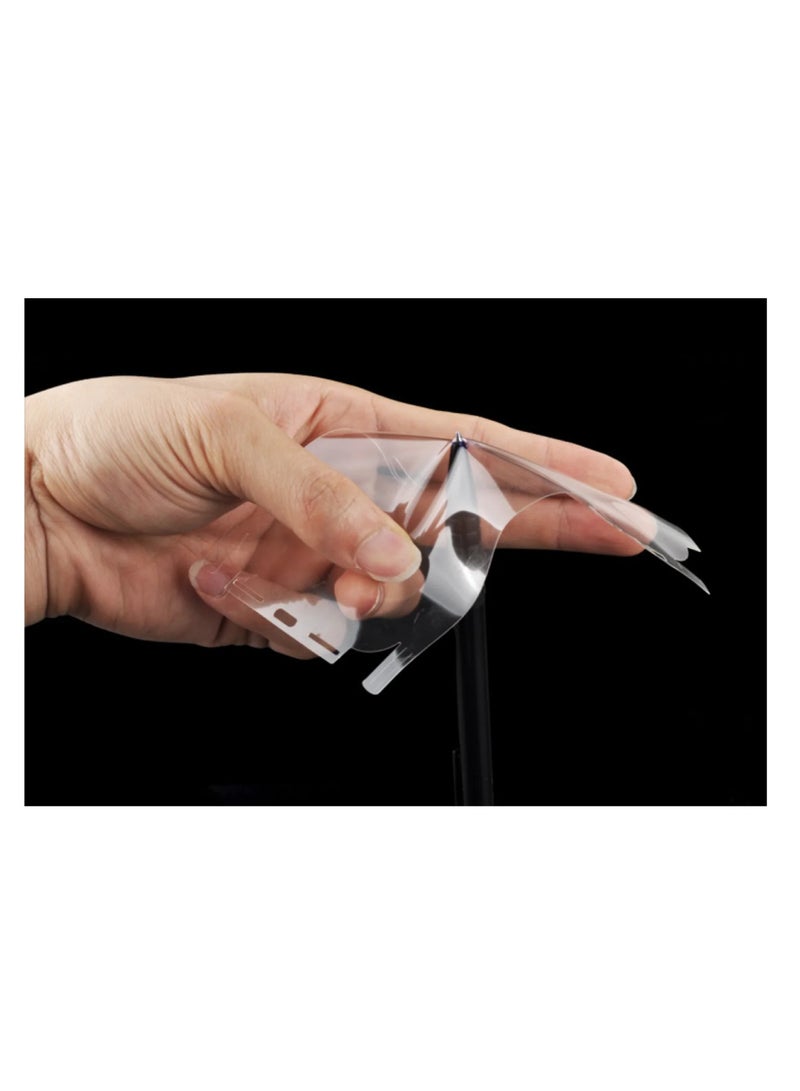 DIGI CORE iPhone Full Coverage Set iPhone 14 Screen Protector 3 Pack 6.1 Inch 2.5D Curved Edges With iPhone 14 Camera Lens And Anti-Scratch iPhone Back PVC Clear Sheet (iPhone 14,Red) - Image 2