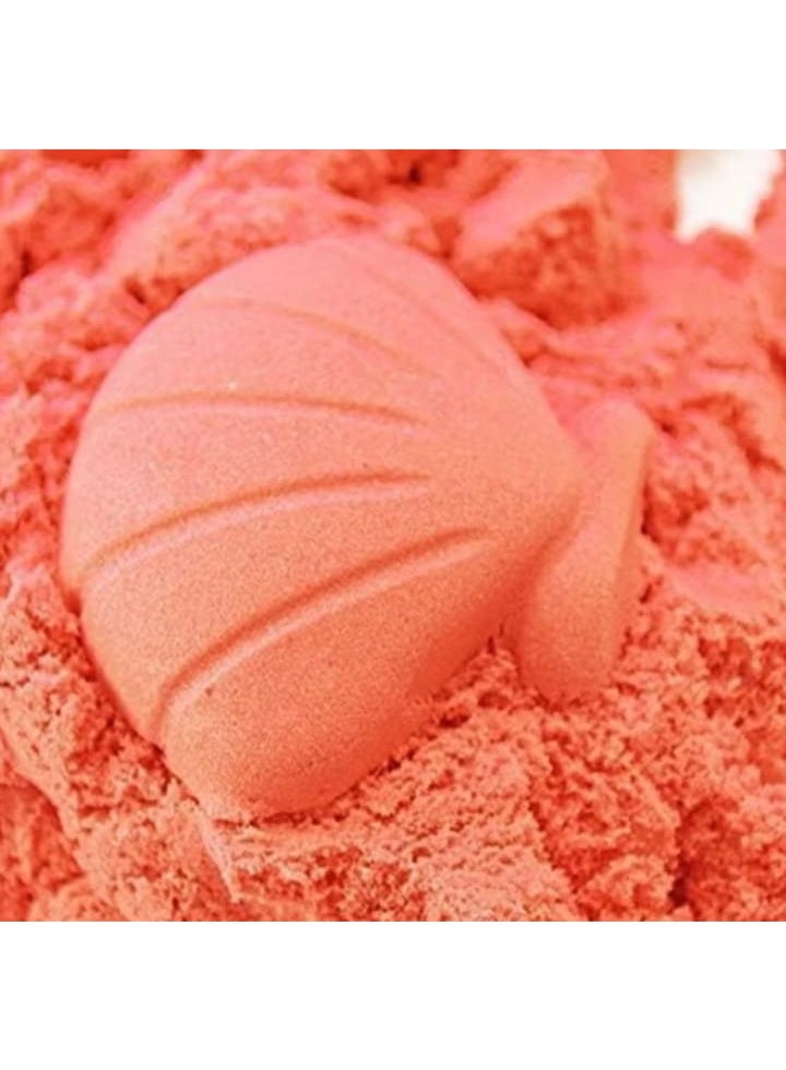 عجينة رائعة وطين سحري مع قالب، مجموعة حسية قابلة لإعادة الاستخدام، ألعاب أنشطة رملية رائعة خالية من الغلوتين، ألعاب داخلية للأطفال من سن 10 إلى 15 عامًا (برتقالي) - Image 2