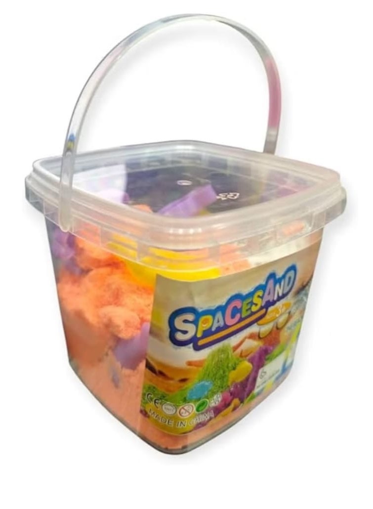 عجينة رائعة وطين سحري مع قالب، مجموعة حسية قابلة لإعادة الاستخدام، ألعاب أنشطة رملية رائعة خالية من الغلوتين، ألعاب داخلية للأطفال من سن 10 إلى 15 عامًا (برتقالي) - Image 4