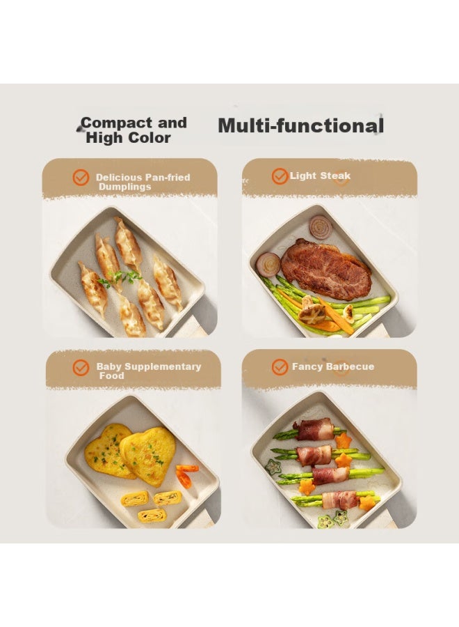 Supor Maifanshi Color Non-stick Frying Pan, Breakfast Pan, Tamagoyaki Pan, Flat-bottom Pan, Ej08lap01 - Image 3