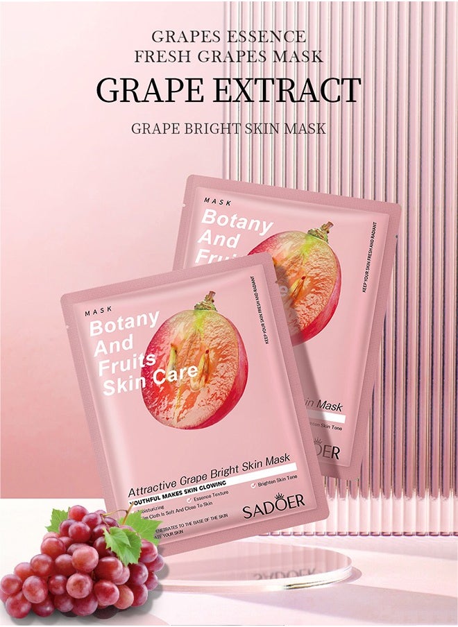 SADOER - Plant Nutrition Antioxidant Facial Sheet Mask-Premium Essence Moisturizing|Anti-aging Hydrating Face Masks,Clarifying,Nourishing And Firming|Face Mask Skin Care&Beauty Facial Sheet Mask,Cruelty-Free - Image 1