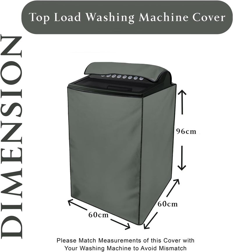 Star Weaves غطاء مقاوم للماء لغسالة الأقمشة من نوع "توب لواد" (Top Load) من ، متوافق مع غسالة Haier HWM105-826S6 سعة 10.5 كجم - مصنوع من البوليستر - Image 3