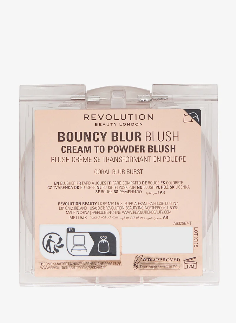 Revolution  Revolution Bouncy Blur Blush Coral Blur Burst for Women | Best Price UAE