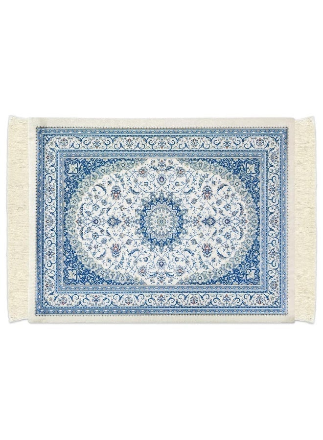 Persian Carpet Style Coasters Mouse Pad  Oriental Vintage Bohemian Rug Desk Pad Miniature Mouse Mat Coaster Table Décor for Office Home - Image 5