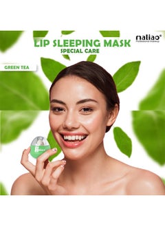 maliao Special Care Lip Sleeping Mask - Overnight Lip Repair (Green Tea)  - Image 4