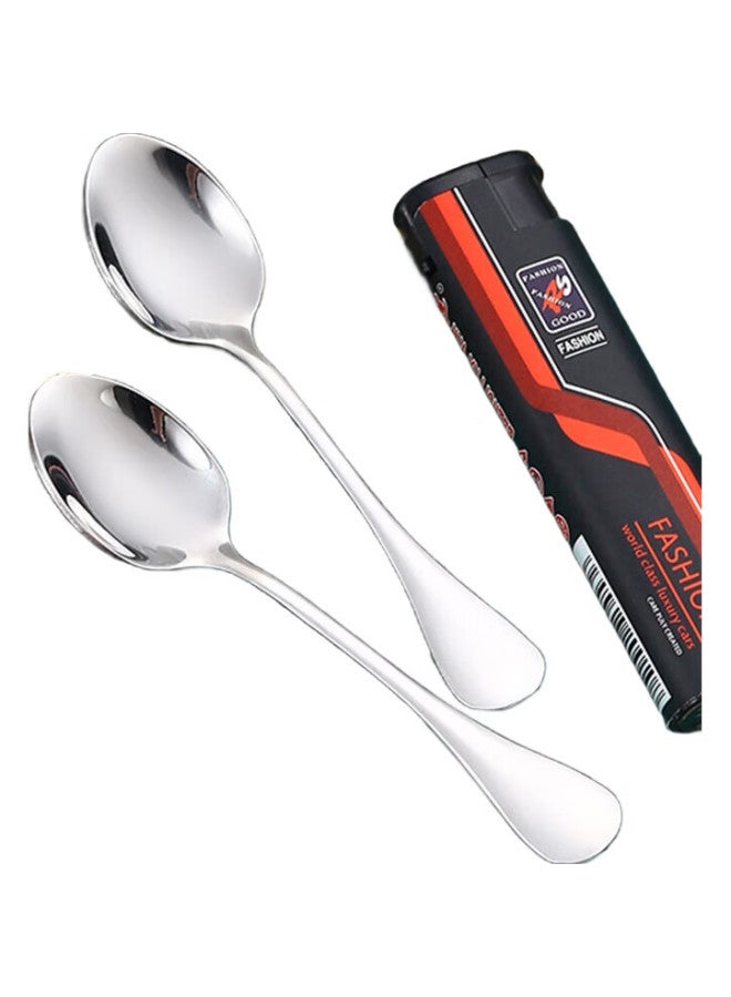 YIJUKE [3 Pieces] 9Cm Extra Small 304 Stainless Steel Spoon, Delicate Mini Coffee Spoon, Seasoning Spoon, Dessert Spoon - Image 3