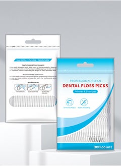 LOOPITYS 300-pcs dental floss toothpick,teeth stick,tooth picks,floss picks,teeth cleaning，family size (300 picks)  - Image 4