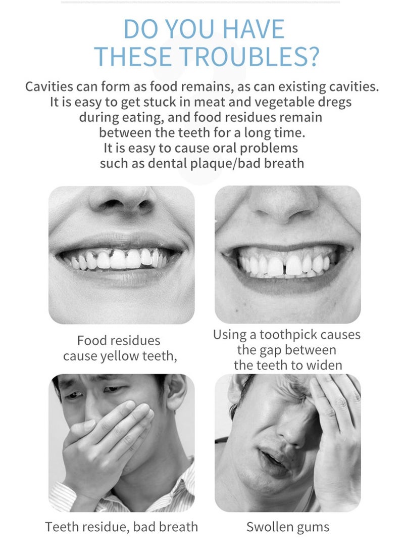 LOOPITYS 300-pcs dental floss toothpick,teeth stick,tooth picks,floss picks,teeth cleaning，family size (300 picks) - Image 5