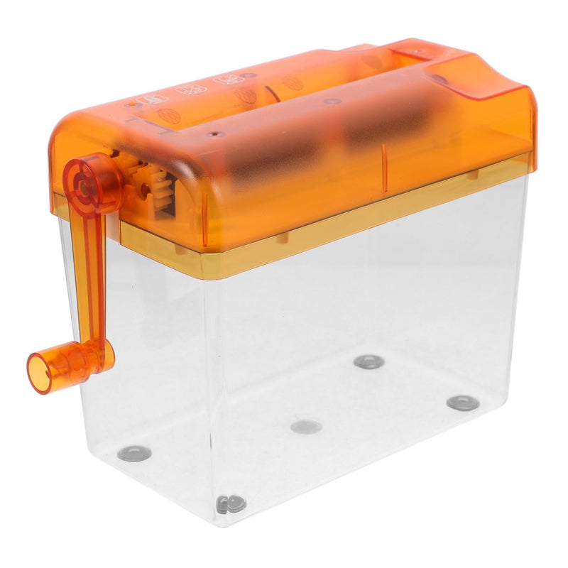 Mini Manual Paper Shredder Portable Hand Operated for Home Office Document Bills Photos - Image 2