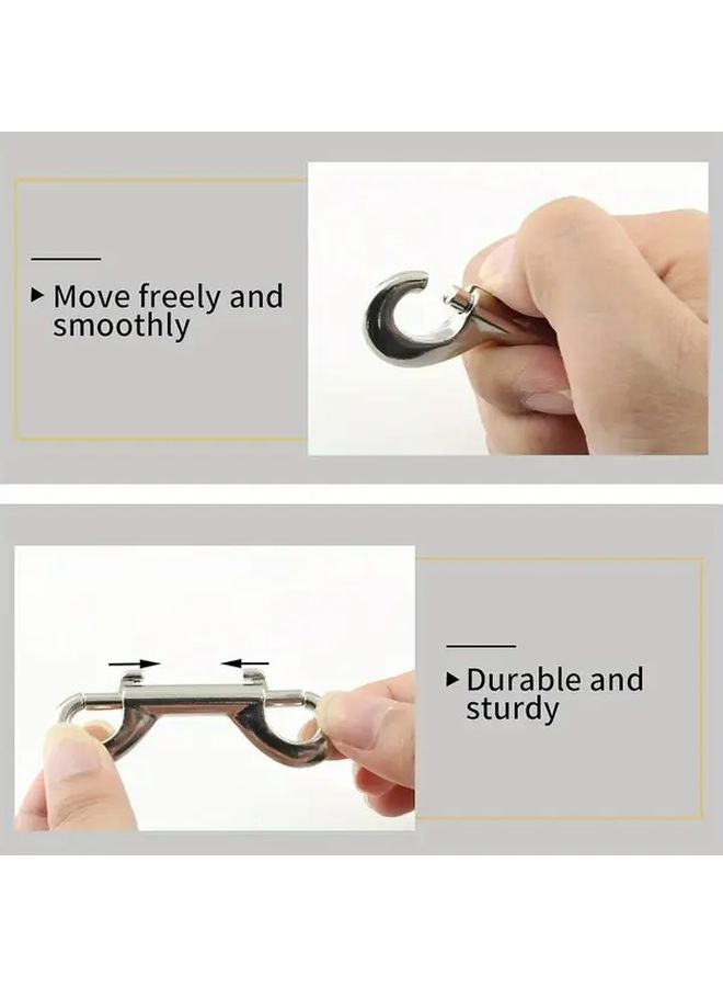 6pcs 2.7 Inch Zinc Alloy Double Ended Bolt Snap Hooks for Dog Leash Key Chain Horse Tack - Image 3