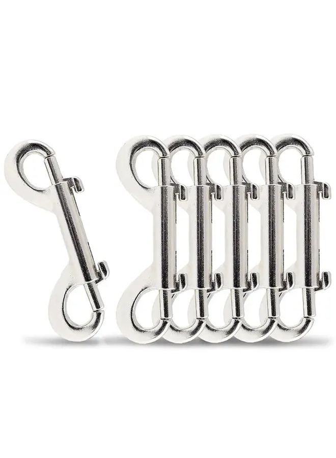 6pcs 2.7 Inch Zinc Alloy Double Ended Bolt Snap Hooks for Dog Leash Key Chain Horse Tack - Image 2