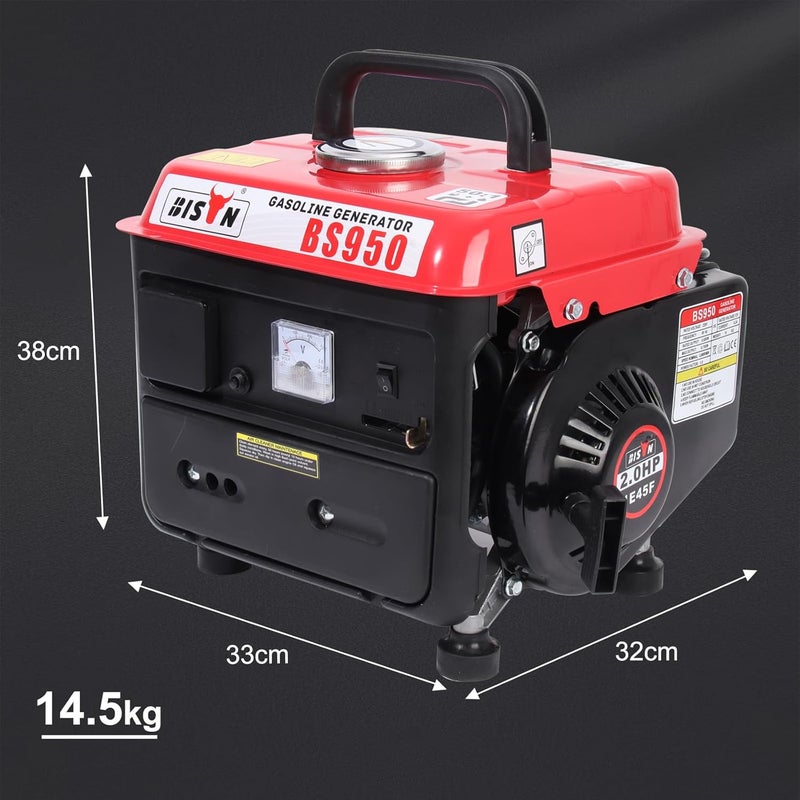 Bison Power Gasoline Generator, Bison Power Peak 700W Mini Power Station, Portable Camping Power Station, Ultra Lightweight, 2 Stroke, AC/DC - Image 2