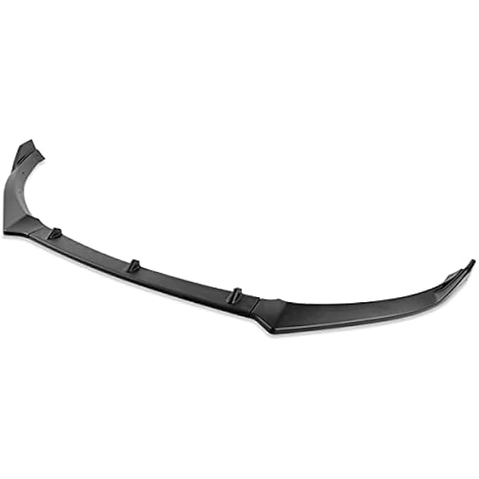 DNA MOTORING 2-PU-556 STP-Style Front Bumper Lip 3PCS Compatible With 10-13 VW Golf 6 Excludes GTI,Matte Black - Image 1