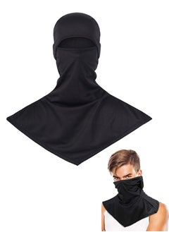 Generic Balaclava Long Neck Face Mask Cover, UV Sun Protection Breathable Polyester Face Mask, Outdoor Sports Breathable Headgear(Black)  - Image 1