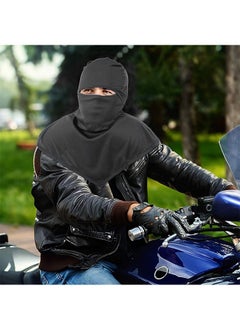 Generic Balaclava Long Neck Face Mask Cover, UV Sun Protection Breathable Polyester Face Mask, Outdoor Sports Breathable Headgear(Black)  - Image 3