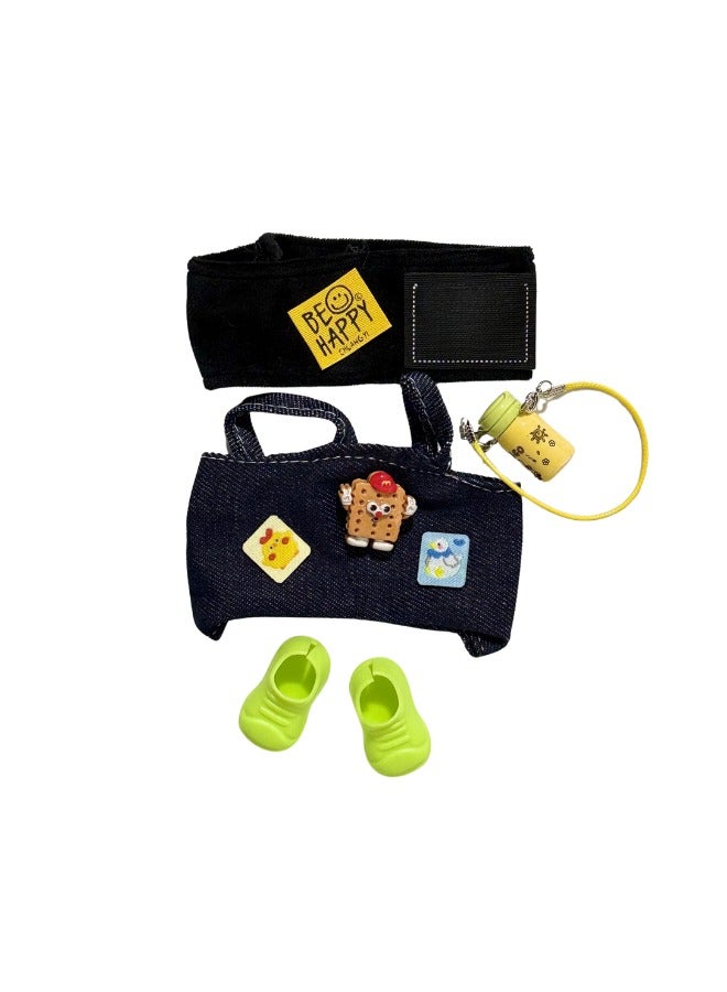 Fashion Doll Clothes (Without Doll) - 4 Piece Handmade Set for 17cm Doll, Premium Lapopo Clothes with Accessories - Image 2