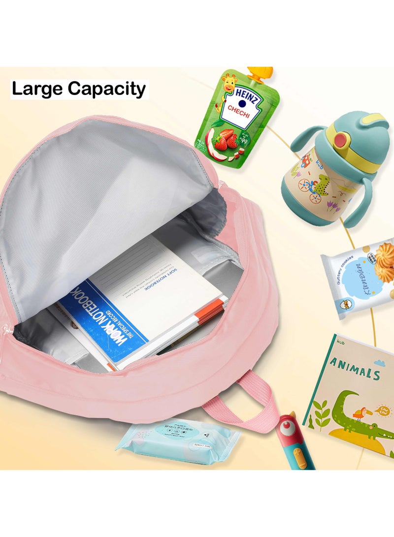 Binnes Premium 14-inch Kids Backpack Light Weight Water Resistant Multifunctional School Backpack for Girls and Boys, BNS6015, Pink - Image 5